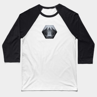 The Hotel (experimental futuristic architecture photo art in modern black & white) Baseball T-Shirt